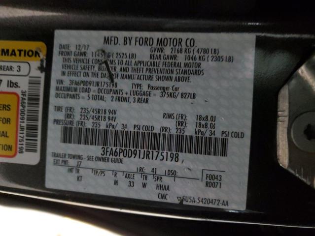 2018 FORD FUSION TIT - 3FA6P0D91JR175198