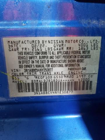 2022 NISSAN SENTRA SV - 3N1AB8CV4NY250877