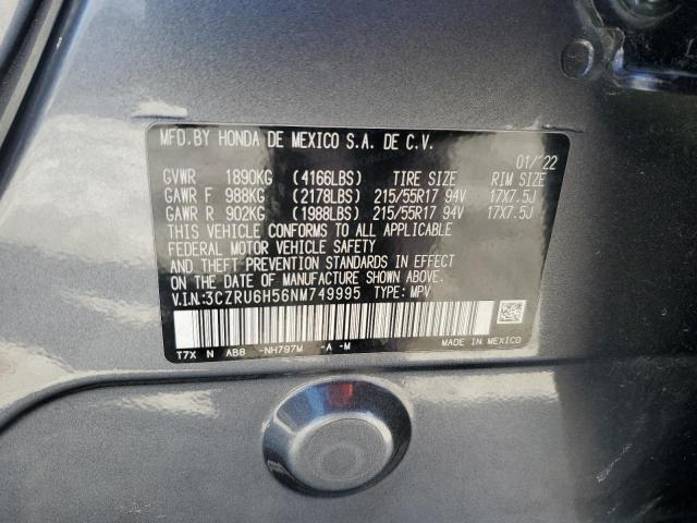 2022 HONDA HR-V EX - 3CZRU6H56NM749995