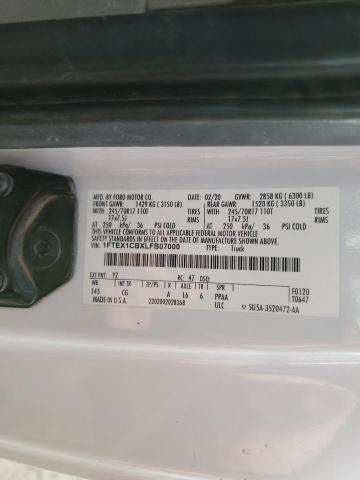 2020 FORD F150 SUPER - 1FTEX1CBXLFB07000
