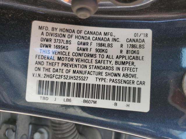 2018 HONDA CIVIC LX - 2HGFC2F52JH525527