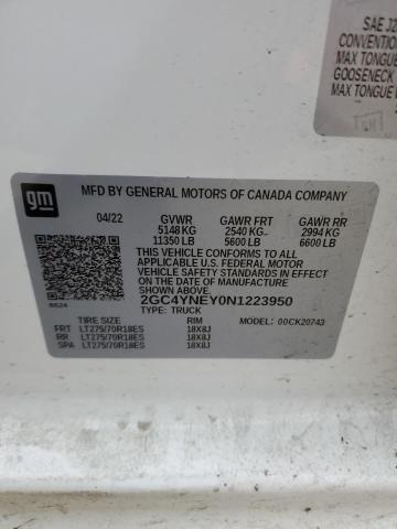 2022 CHEVROLET SILVERADO - 2GC4YNEY0N1223950