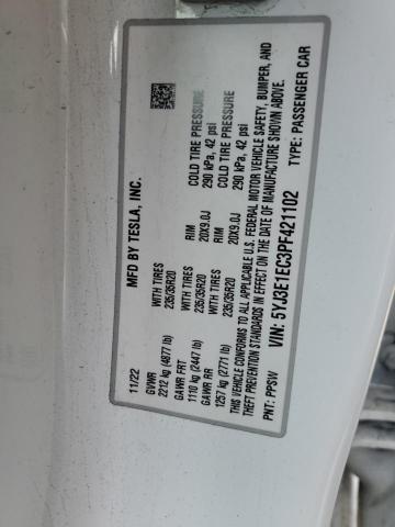 2023 TESLA MODEL 3 - 5YJ3E1EC3PF421102