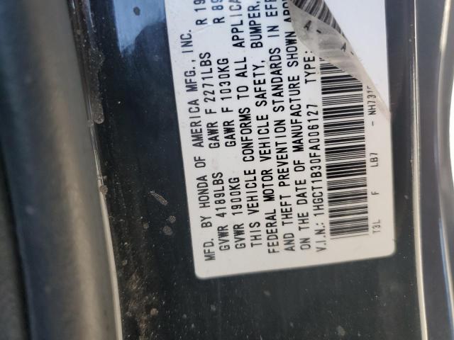 2015 HONDA ACCORD LX- 1HGCT1B30FA006127