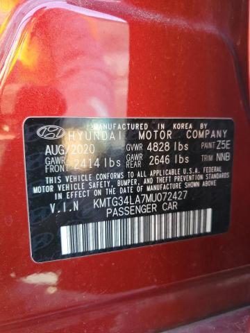 2021 GENESIS G70 ELITE - KMTG34LA7MU072427