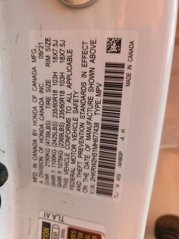 2021 HONDA CR-V EX - 2HKRW2H51MH677438
