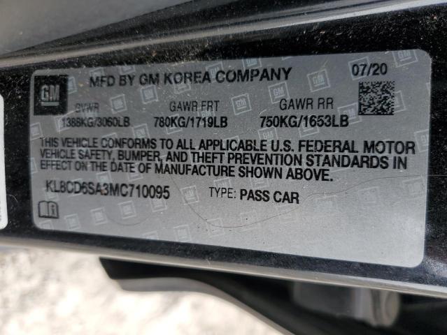 2021 CHEVROLET SPARK 1LT - KL8CD6SA3MC710095