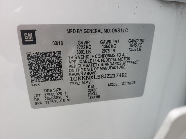 2018 GMC ACADIA DEN - 1GKKNXLS8JZ217491