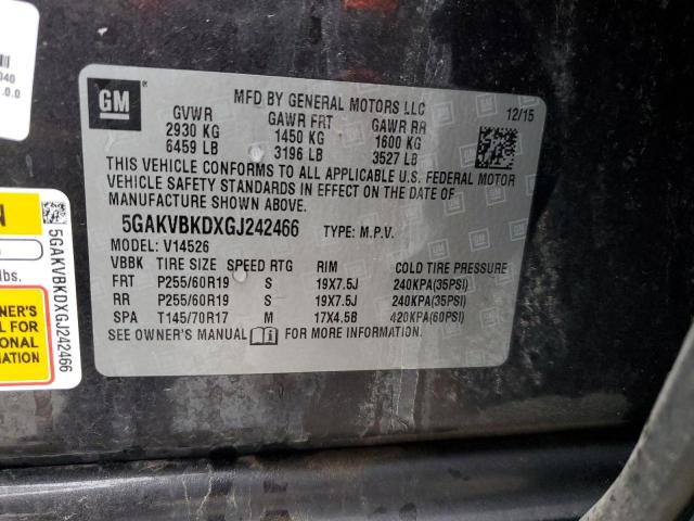 2016 BUICK ENCLAVE - 5GAKVBKDXGJ242466