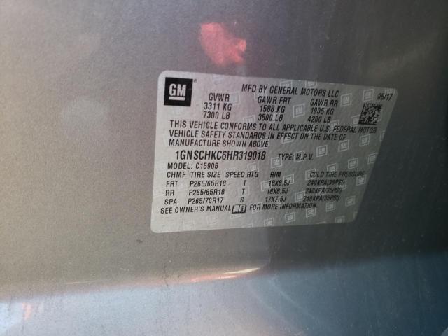 2017 CHEVROLET SUBURBAN C - 1GNSCHKC6HR319018