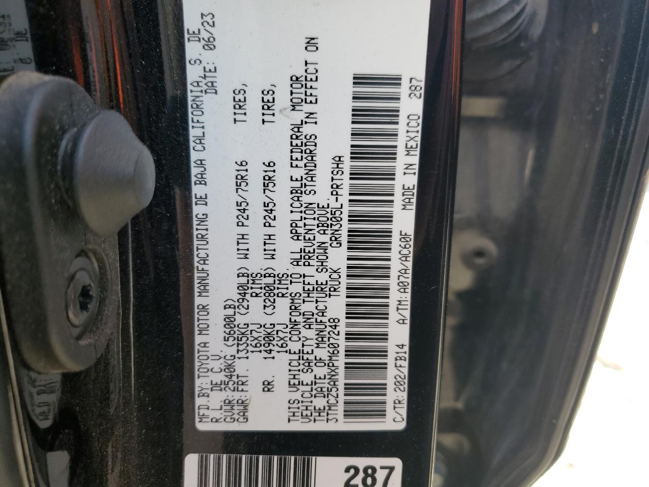 TOYOTA TACOMA DOUBLE CAB