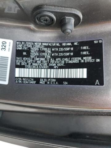 2020 TOYOTA SIENNA XLE 5TDDZ3DC3LS240691
