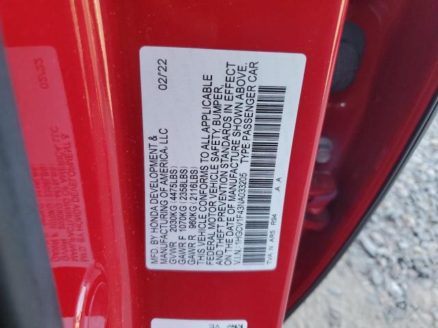 2022 HONDA ACCORD SPO - 1HGCV1F43NA033205