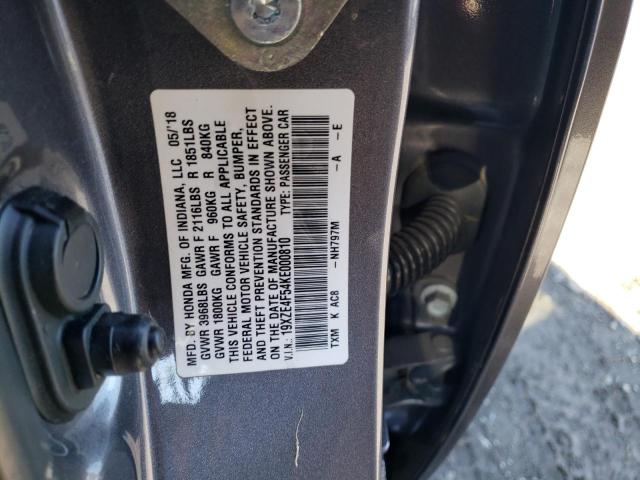 2019 HONDA INSIGHT EX 19XZE4F54KE000810