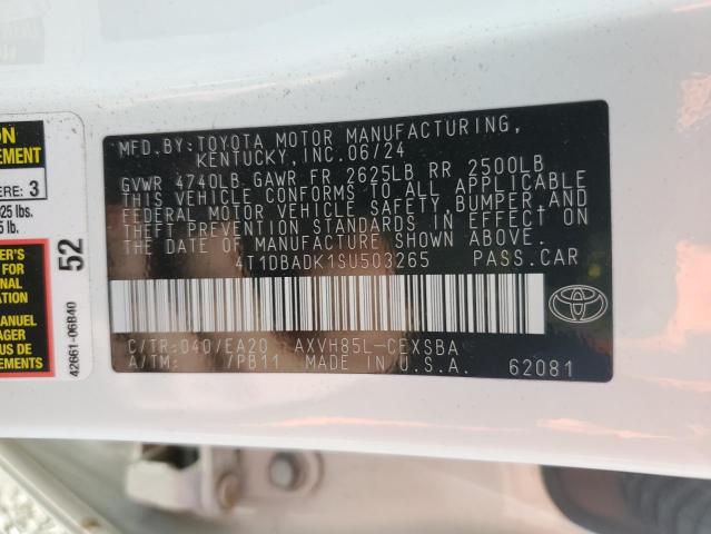 2025 TOYOTA CAMRY XSE - 4T1DBADK1SU503265