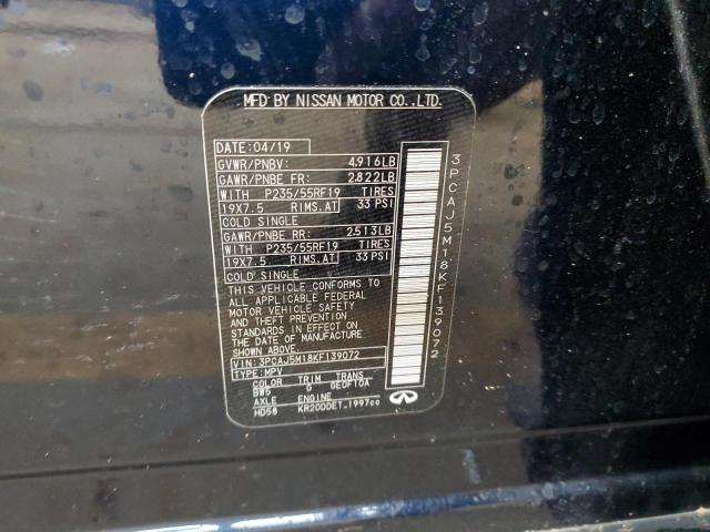 2019 INFINITI QX50 ESSEN - 3PCAJ5M18KF139072