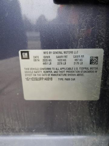 2015 CHEVROLET MALIBU 1LT - 1G11C5SL6FF140018