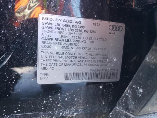 2022 AUDI Q5 SPORTBA - WA15AAFY8N2077419