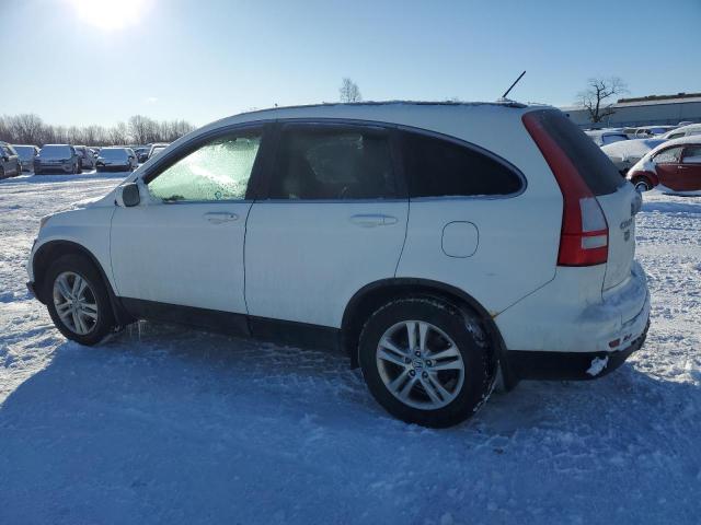 HONDA CR-V EXL 2010 white  gas 5J6RE4H71AL809616 photo #3