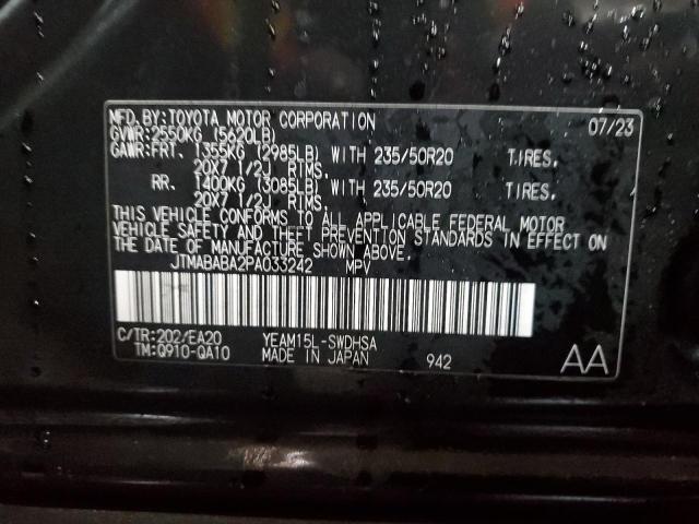 2023 SUBARU SOLTERRA P JTMABABA2PA033242