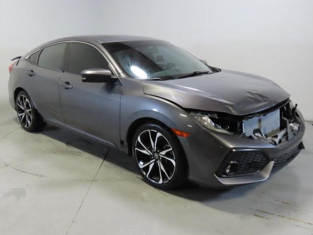 HONDA CIVIC SI 2019 gray  gas 2HGFC1E50KH705618 photo #1