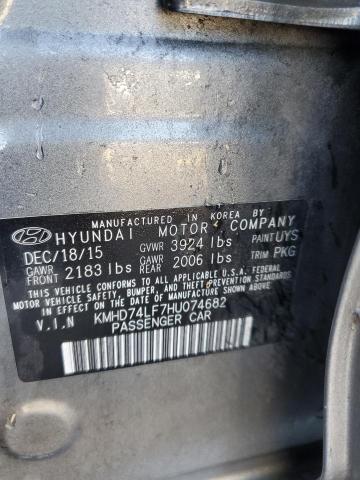 2017 HYUNDAI ELANTRA SE - KMHD74LF7HU074682