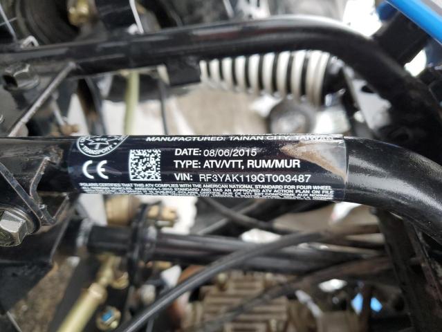 2016 POLARIS OUTLAW 110 RF3YAK119GT003487