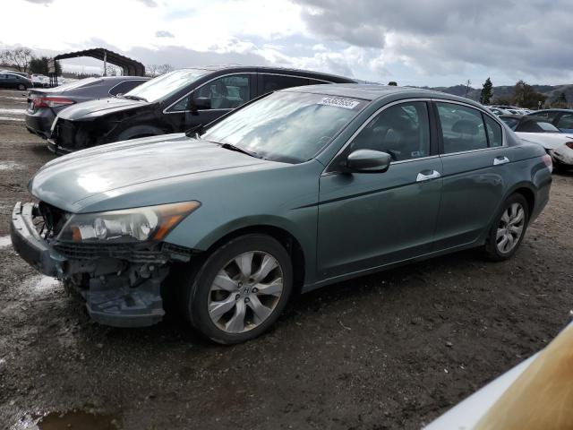 HONDA ACCORD EXL 2008 turquoise  gas 1HGCP36838A047313 photo #1