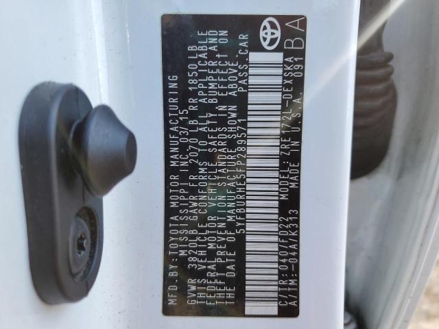 2015 TOYOTA COROLLA L - 5YFBURHE5FP289571