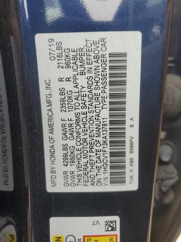 2019 HONDA ACCORD LX - 1HGCV1F13KA137811