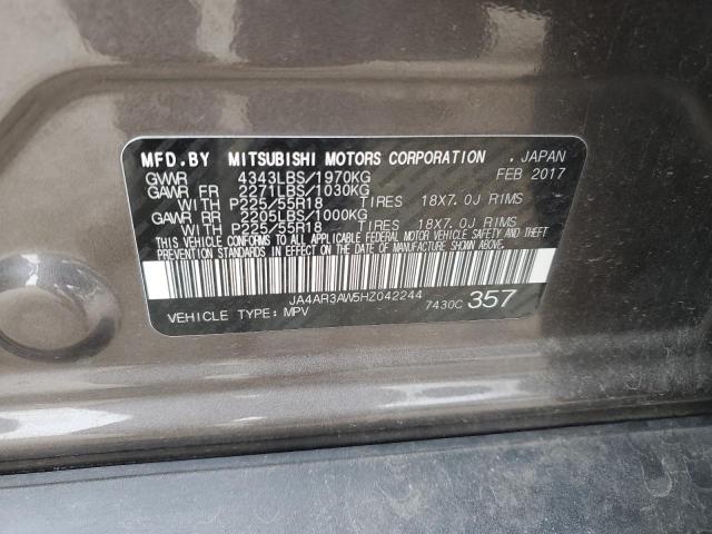 2017 MITSUBISHI OUTLANDER - JA4AR3AW5HZ042244