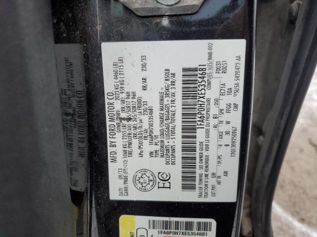 2014 FORD FUSION SE - 1FA6P0H7XE5354681