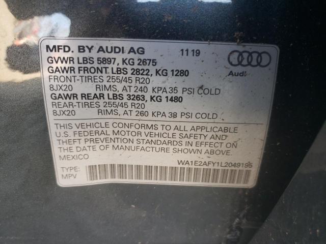 2020 AUDI Q5 E PREMI - WA1E2AFY1L2049195
