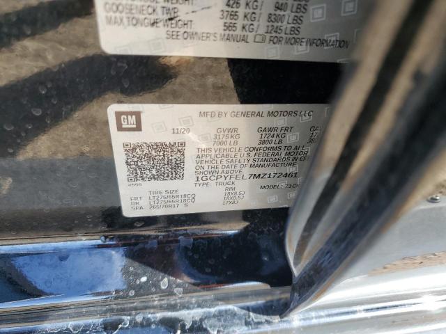 2021 CHEVROLET SILVERADO - 1GCPYFEL7MZ172461
