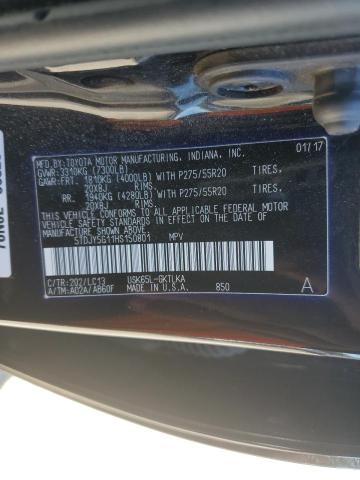 2017 TOYOTA SEQUOIA LI 5TDJY5G11HS150801