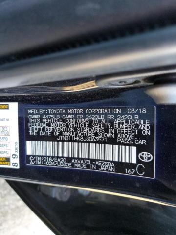 2018 TOYOTA CAMRY L - JTNB11HK8J3063571