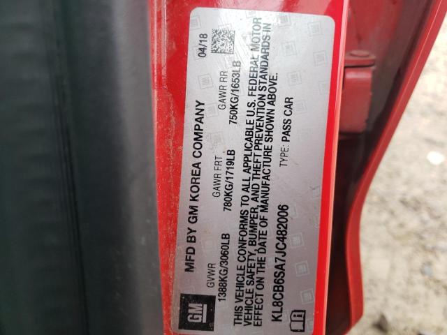 2018 CHEVROLET SPARK LS - KL8CB6SA7JC482006