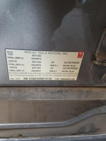 2016 TESLA MODEL S - 5YJSA1E26GF131161