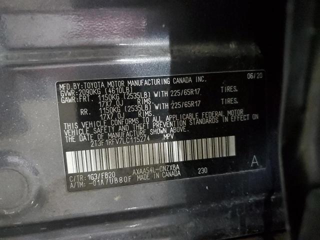 2020 TOYOTA RAV4 LE - 2T3F1RFV7LC115274