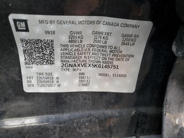 2019 CHEVROLET EQUINOX LT - 2GNAXVEX5K6145751