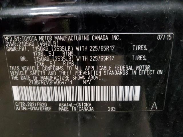 2015 TOYOTA RAV4 LE - 2T3BFREV3FW364711