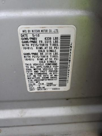 2015 NISSAN ROGUE SELE - JN8AS5MT5FW664157