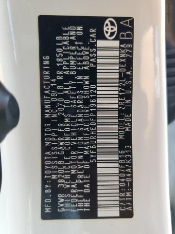 2015 TOYOTA COROLLA L - 5YFBURHE0FP196120
