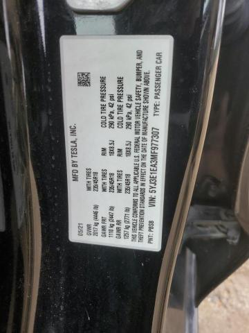 2021 TESLA MODEL 3 - 5YJ3E1EA3MF977307