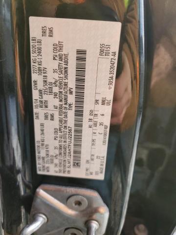 2015 LINCOLN MKC 5LMTJ2AH7FUJ22567