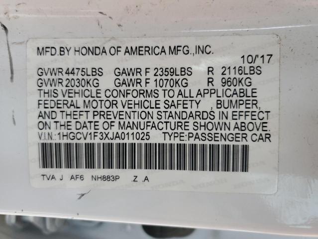 2018 HONDA ACCORD SPO 1HGCV1F3XJA011025