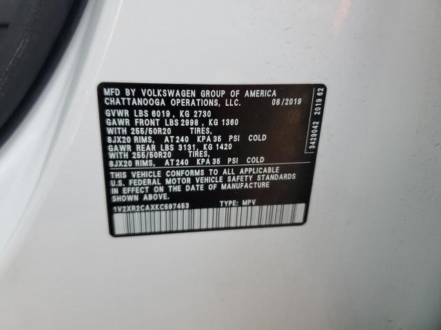 2019 VOLKSWAGEN ATLAS SE - 1V2XR2CAXKC597453