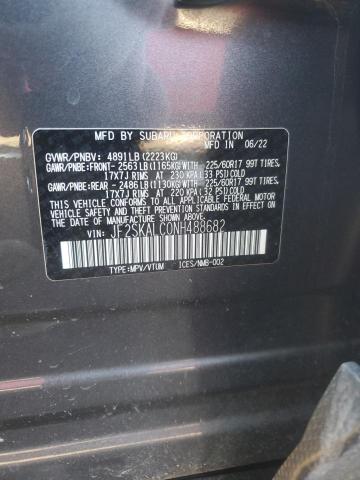 2022 SUBARU FORESTER W JF2SKALC0NH488682