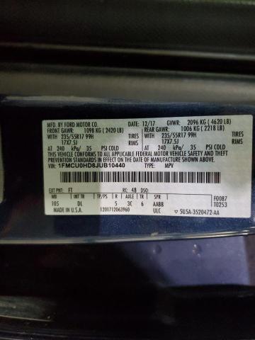 2018 FORD ESCAPE SEL - 1FMCU0HD8JUB10440
