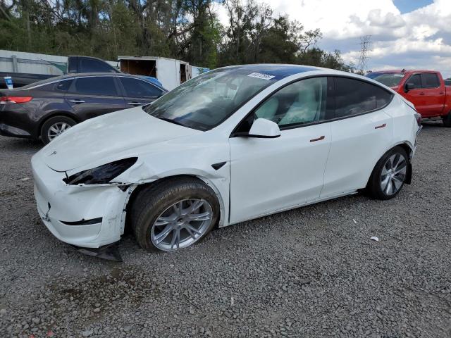 TESLA MODEL Y 2024 white  electric 7SAYGDED6RF009062 photo #1